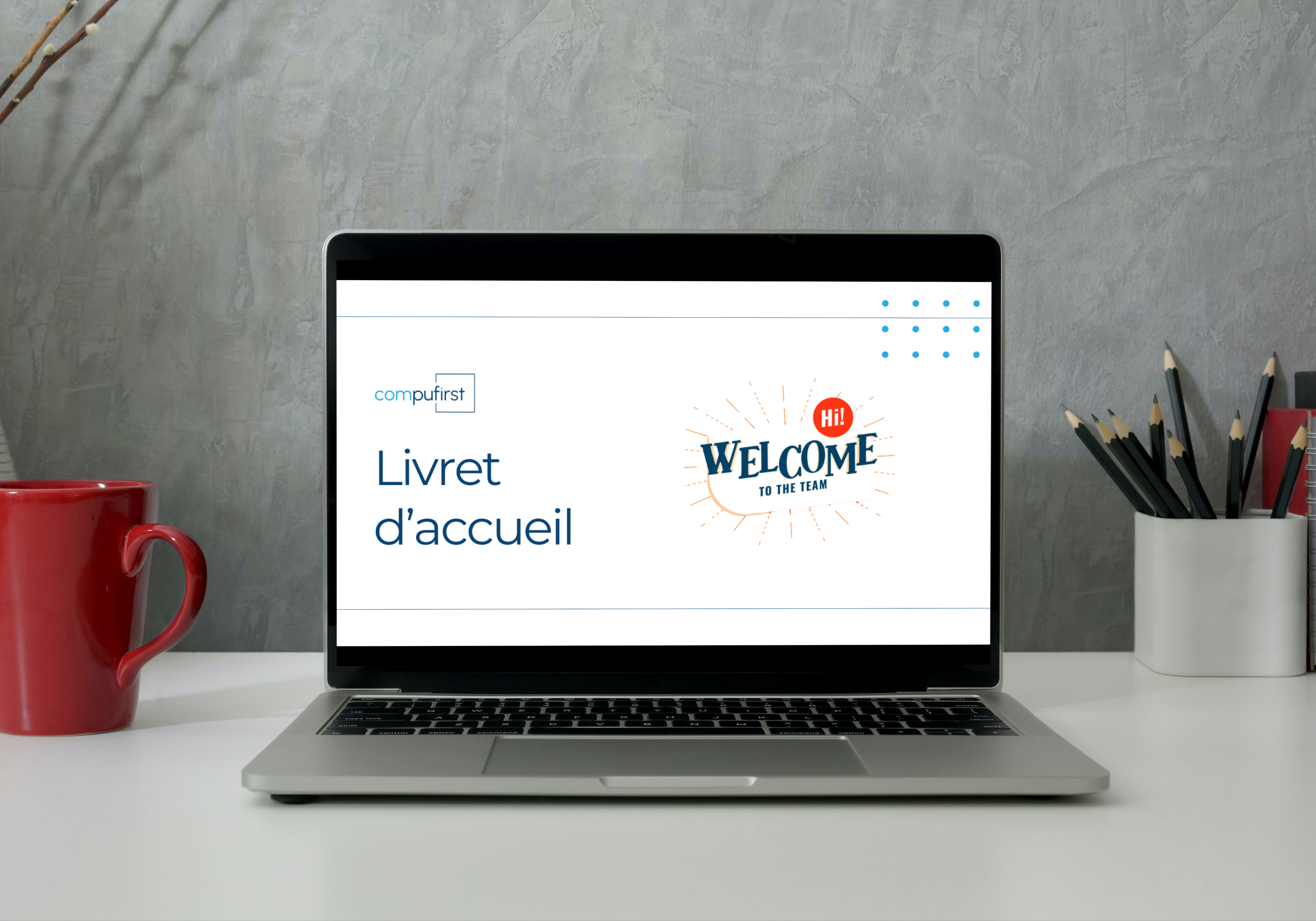 Présentation du nouveau livret d'accueil distribué aux nouveaux collaborateurs de Compufirst