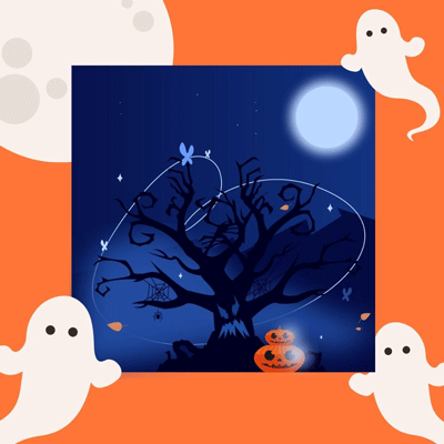 illustration sur le thème de Halloween