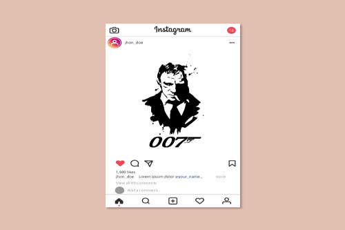visuel pour une publication du compte Instagram d'un client de Pandora Communication