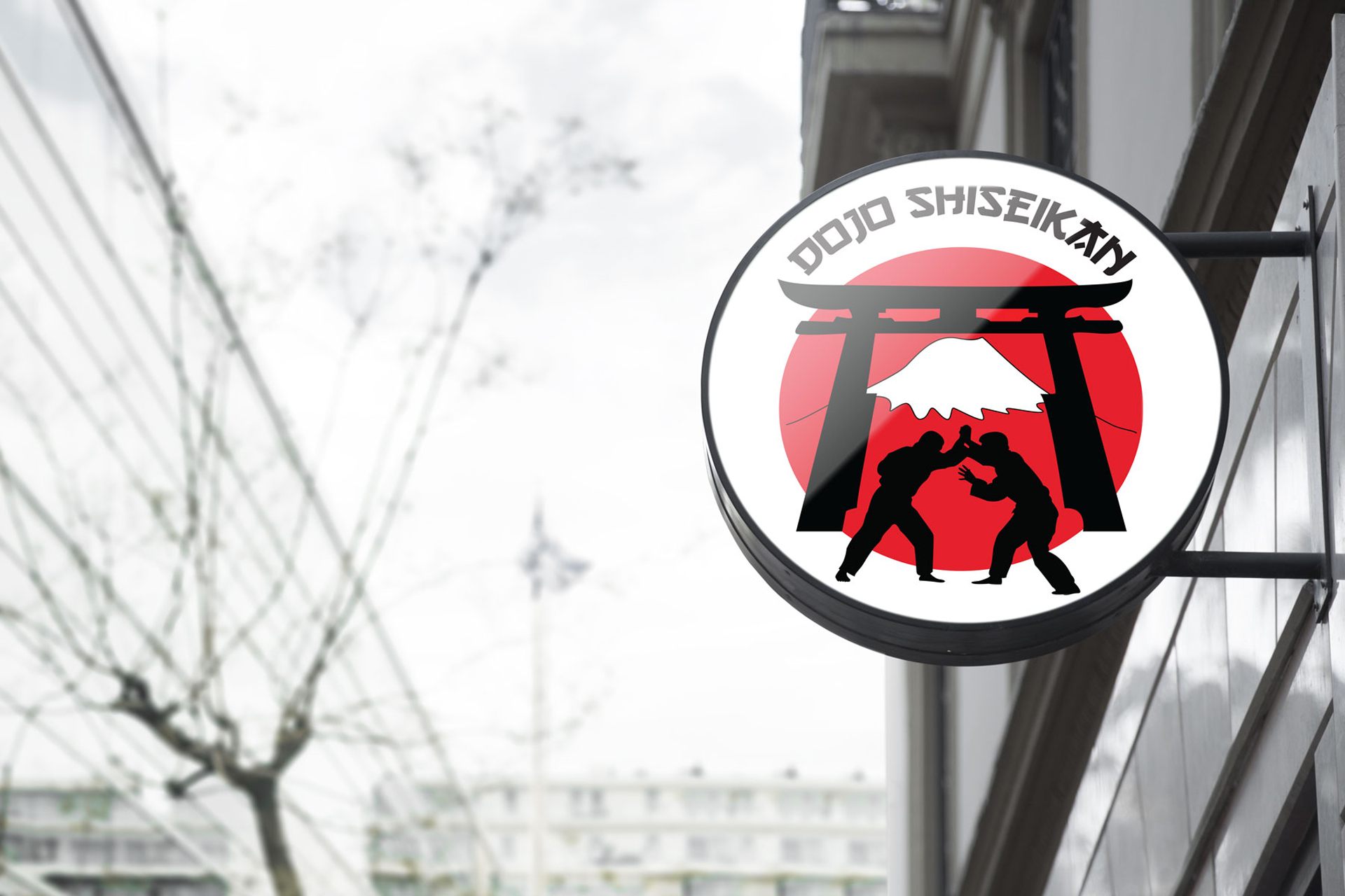 logo du Dojo Shiseikan réalisé pour Pandora Communication